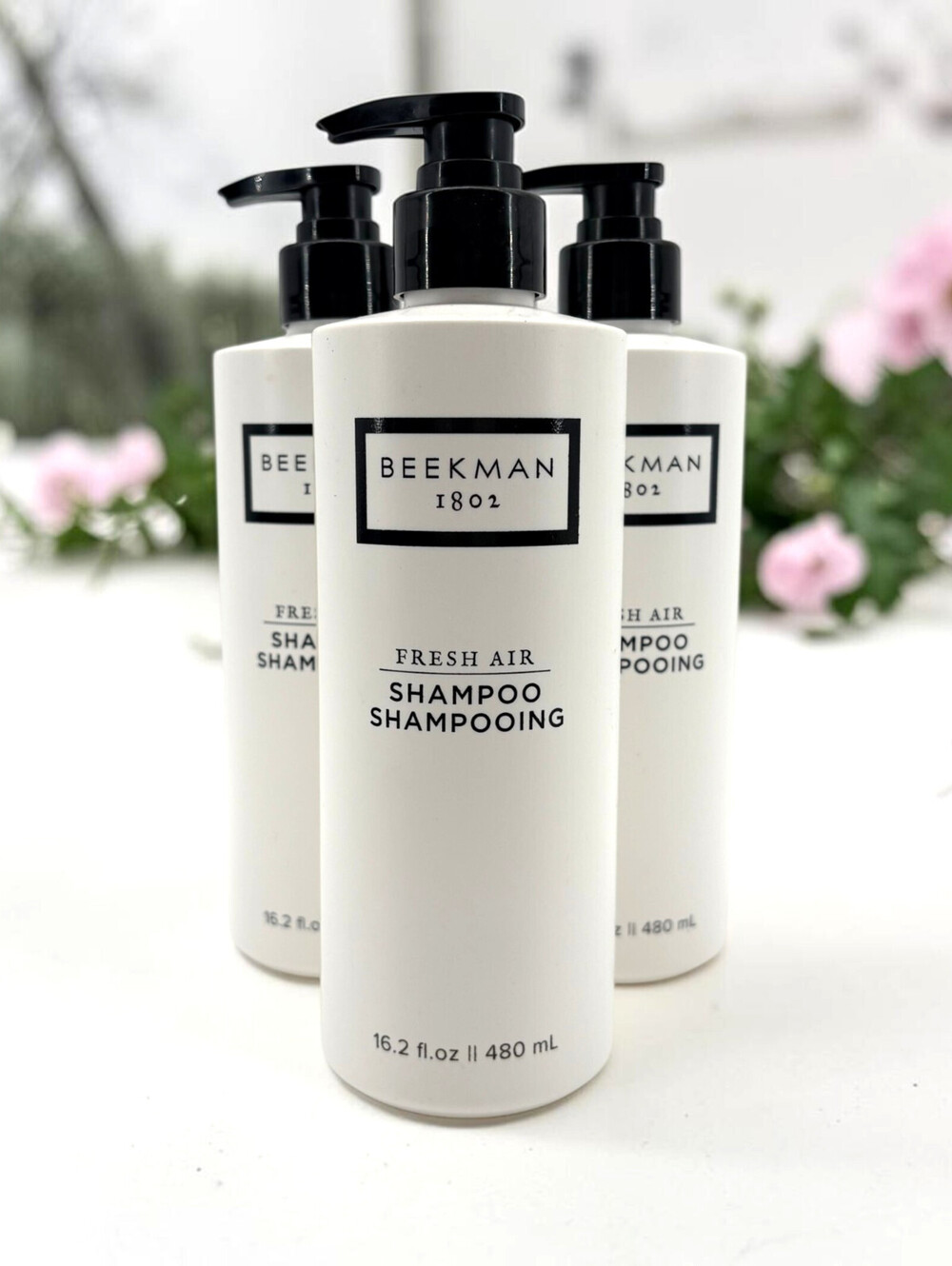 3 Pack Beekman 1802 Fresh Air Shampoo 16.2 oz Pump